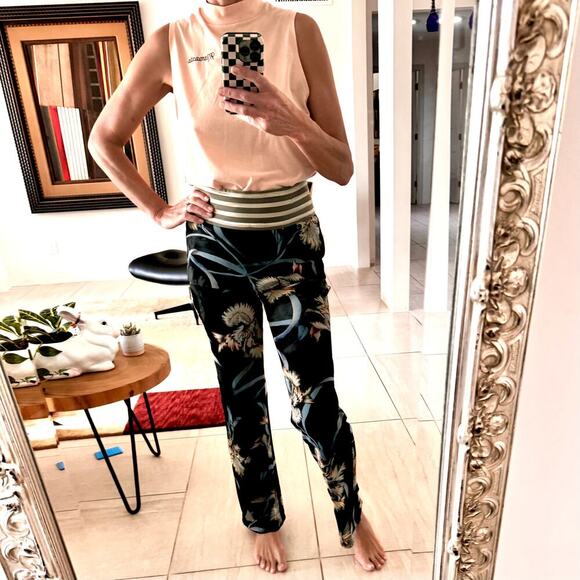 Beate Heymann Street Couture Wide Leg Mesh Pants Size 6 - Picture 1 of 9